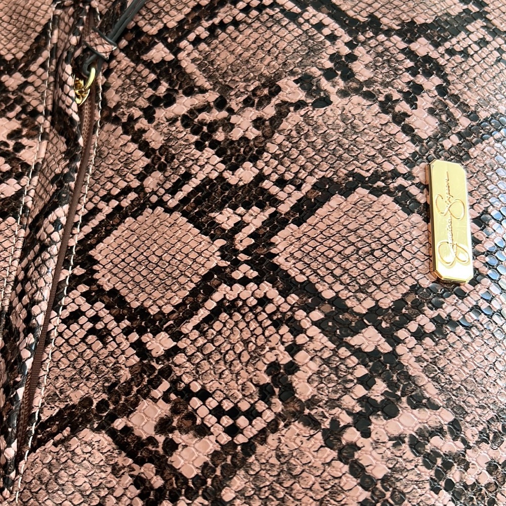 Jessica Simpson Roxanne Python Satchel - Picture 15 of 16